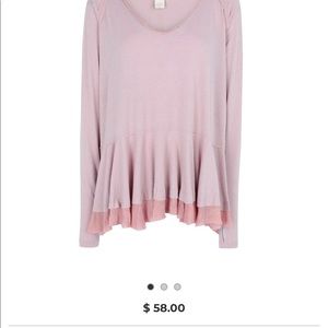 Free people knit long sleeve shirt.